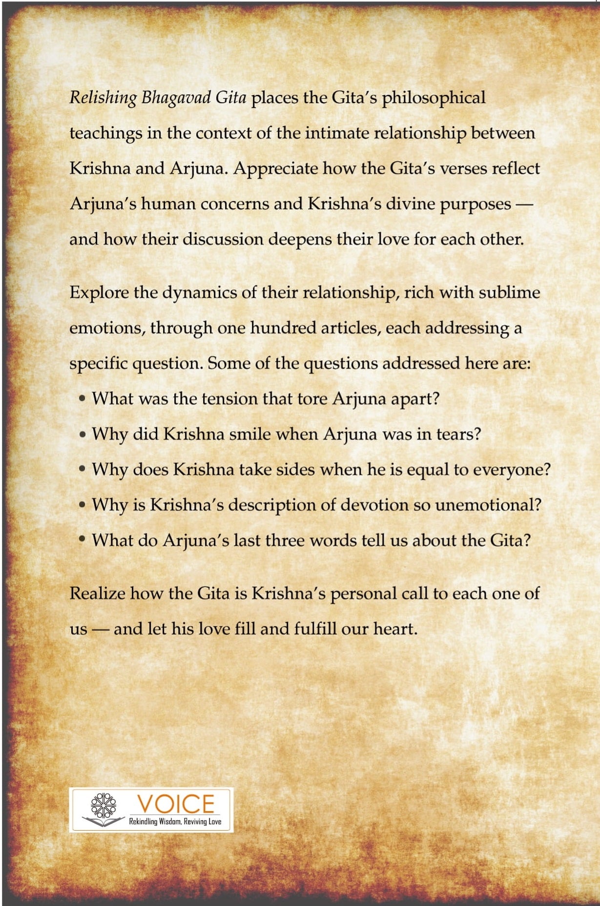 Relishing Bhagavad Gita