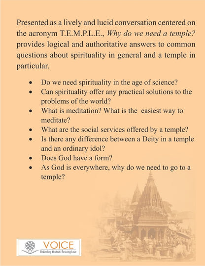 TEMPLE - Why do we need a temple